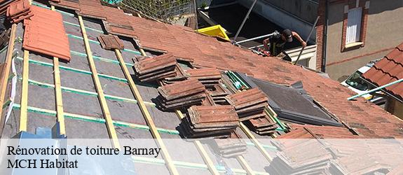 Rénovation de toiture barnay-71540 MCH Habitat