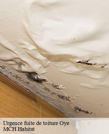 Urgence fuite de toiture  oye-71610 MCH Habitat