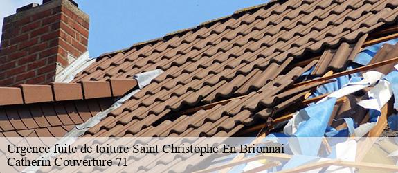 Urgence fuite de toiture  saint-christophe-en-brionnai-71800 Catherin Couverture 71