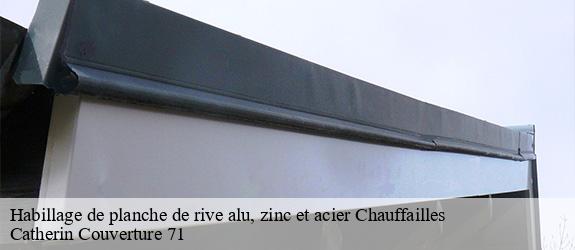 Habillage de planche de rive alu, zinc et acier  chauffailles-71170 Catherin Couverture 71