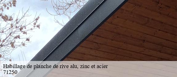 Habillage de planche de rive alu, zinc et acier  flagy-71250 Catherin Couverture 71