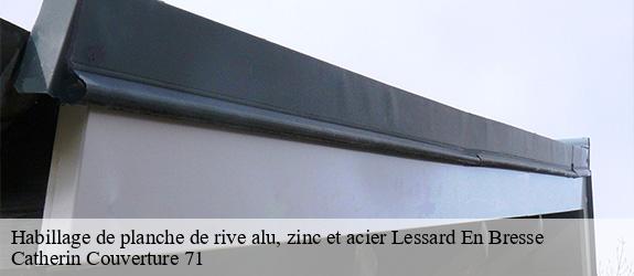 Habillage de planche de rive alu, zinc et acier  lessard-en-bresse-71440 Catherin Couverture 71