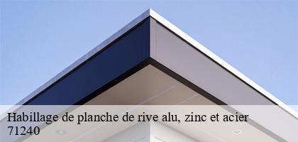 Habillage de planche de rive alu, zinc et acier  marnay-71240 Catherin Couverture 71
