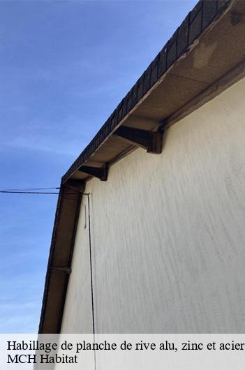 Habillage de planche de rive alu, zinc et acier  saint-christophe-en-bresse-71370 MCH Habitat