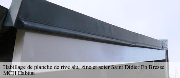 Habillage de planche de rive alu, zinc et acier saint-didier-en-bresse-71620 MCH Habitat