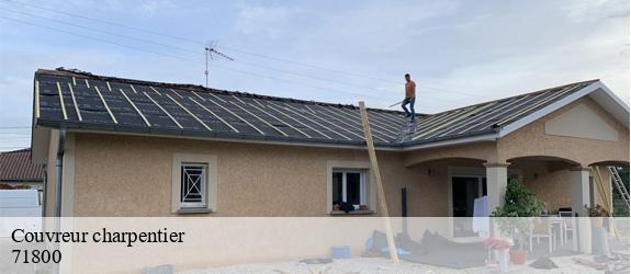 Couvreur charpentier  chatenay-71800 MCH Habitat