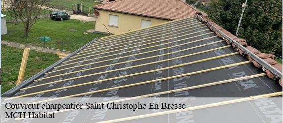 Couvreur charpentier  saint-christophe-en-bresse-71370 MCH Habitat