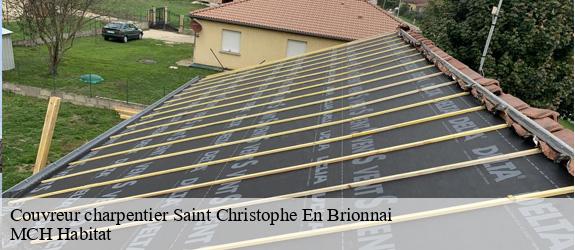 Couvreur charpentier  saint-christophe-en-brionnai-71800 MCH Habitat