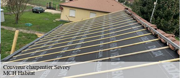Couvreur charpentier sevrey-71100 MCH Habitat